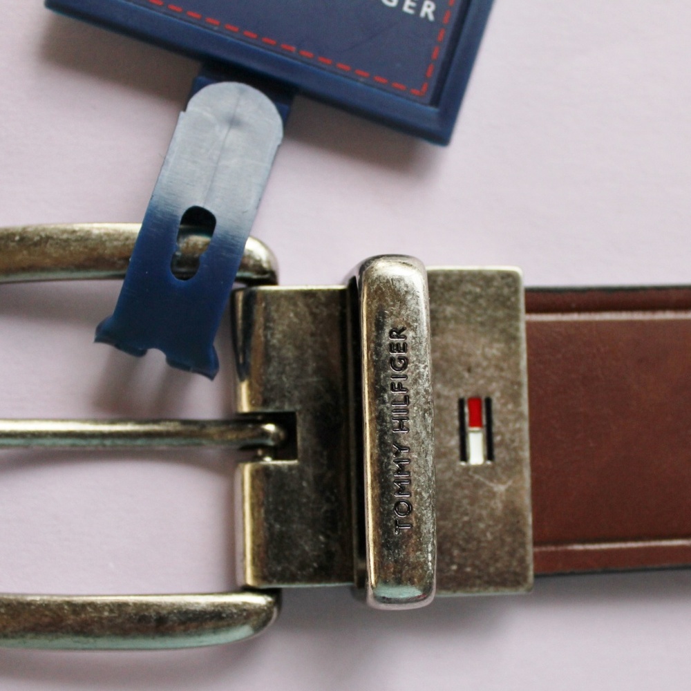 BELT Tommy HILFIGER (36) NWT reversible LEATHER